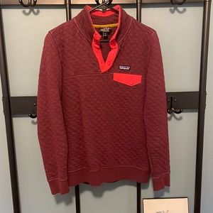 Patagonia quilted snap pullover, sz small